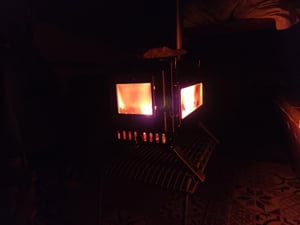 unho nerezová venkovní kamna na dřevo, kempingová kamna na dřevo, přenosná stanová kamna, stanová kamna, skládací, vařič nouzový vařič topení venku Fotografie od zákazníka č. 4