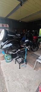 Motorradheber Weber Klassik Serie 135 kg | Hydraulischer Montageständer für Motorrad & Roller Kunden-Foto 1