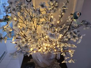 3er 60 LEDs Lichterbaum Zweige Lichter Warmweiß Zweige Lampe für Home Room Vase Dekoration Kunden-Foto 1