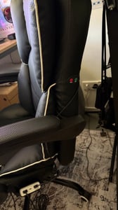Gaming-Stuhl mit Ventilator, Bürostuhl, Luftkühler und Kühlung – Belüfteter Kühlsitz, mit Liegefunktion,  sanfte Vibrationsmassage, Schwarz Kunden-Foto 18