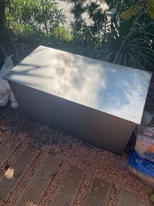 vidaXL Gartenlagerkissenbox Verzinkter Stahl 55 x 50,5 x 50 cm 117 L Kunden-Foto 1