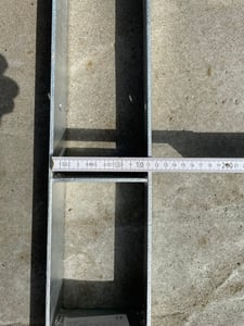 EINFEBEN 91MM 6 kusů sloupkových podpěr H-kotvení žárově zinkované odolné čtvercové dřevěné sloupky pro sloupky 9x9cm Fotografie od zákazníka č. 4