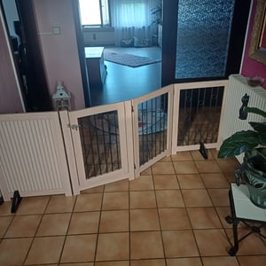 PawHut – barierka dla psów, wolnostojąca, składana, wymiary: wys. 70 cm, szer. 205 cm Zdjęcie produktu od klienta nr 1