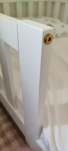 Kinderbed met valbeveiliging en lattenbodem | 90 x 200 cm | Wit | Massief grenenhout Klantenfoto 2