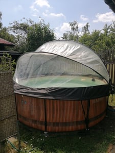 Florida Pool 3,05x0,91 m mit Skimmer - TEAK-Motiv Kunden-Foto 1