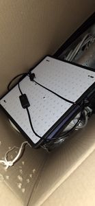 LED Pflanzenlampe Vollspektrum, Wachstumslampe 256 LEDs(rot,blau,UV,IR,kaltweiß), Pflanzenlicht Grow Lampe für Zimmerpflanzen Gewächshaus Blumen Kunden-Foto 2
