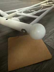 Letto in metallo "Kerava" con rete a doghe 90x200 cm, nero Foto del cliente 4