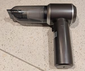 Handstaubsauger, 18000Pa Akku staubsauger Kabellos,mit Bürstenloser Motor, 3-Gang Mini Auto Kabellos Staubsauger für Büro Genutzt, Haus, Küche(Silber) Kunden-Foto 3
