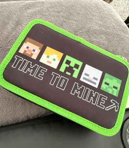3-FACH Mäppchen Federmappe Federtasche Federmäppchen ASTRA Motiv: Minecraft Kunden-Foto 1