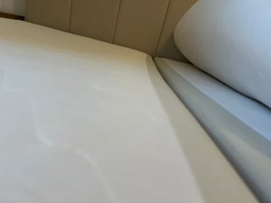 SALES LEADER Boxspringbett BERLIN 200x200 cm Polsterbett mit zwei Bettkästen, Komplett-Set mit Matratze und Topper (4cm), Beige, Bett Stoff JASMINE 21 Kunden-Foto 1