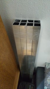 Aluminium Vierkantrohr [40 x 40 x 2 mm Länge: 1.200 mm] Kunden-Foto 2