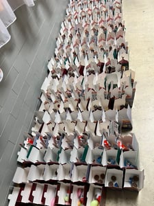 CraftWerk Ramadan Kalender Boxen - 30 Bunte Häuser zum Aufstellen und Dekorieren - Wiederverwendbare Eid Mubarak Geschenkboxen Tüten zum Befüllen Kunden-Foto 1
