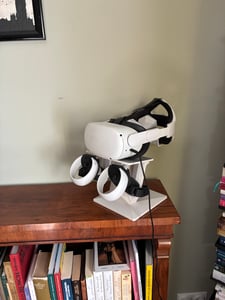 Support pour lunettes Meta Quest 3S, 3, 2 | Blanc Photo du client 1