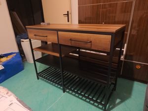 SoBuy FSB85-PF Wyspa kuchenna Półka kuchenna Wózek kuchenny Kredens z szufladą i półkami Komoda kuchenna Szafka do przedpokoju Vintage WHT ok. 120x91x45cm Zdjęcie produktu od klienta nr 1