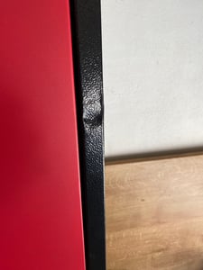 vidaXL Armadio porta attrezzi a 2 ante in acciaio 90x40x180 cm nero/rosso Foto del cliente 4