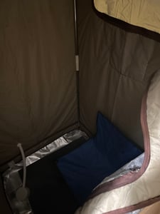 COSTWAY Tragbare Dampfsauna für Zuhause, Ganzkörpersaunabox mit 3-Liter-Dampfgenerator, leichtes Saunazelt für 1 Person, 91*91*183 cm Kaffee Kunden-Foto 2