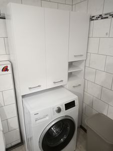 Topeshop ZESTAW MARPOL BIEL, Weiß, Frei stehend, 10 Regale, 4 Tür(en), Partikelbord, Matt Kunden-Foto 1