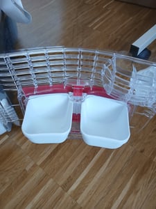 Scatola di trasporto Catit Cabrio Carrier 53 x 27 x 40,5 cm rosso-grigio Foto del cliente 4