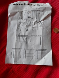 LZQ 120 cm nerezové schodisko zábradlie zábradlie balkón s 2 priečkami, vnútorné a vonkajšie Fotografia od zákazníka č. 2