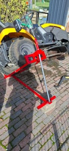 LZQ Zvedák pro zahradní traktory, 400 kg, úhel sklonu 45°, zvedací zařízení pro sekačky s pojezdem, zvedací plošina, pomůcka pro čištění Fotografie od zákazníka č. 1