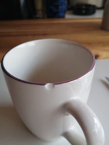 OTIX Kaffeebecher Tassen Set Weiß mit Gold 200ml Spülmaschinenfest Porzellan 12 Stück DAISY Kunden-Foto 2