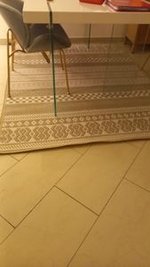TT Home In-& Outdoor Teppich Wetterfest Balkon Küche Wohnzimmer Boho Rauten Design Größe 160x220 cm Kunden-Foto 1
