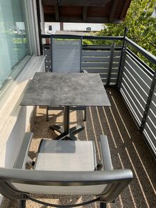 acamp® ACAPLAN HPL Tisch 80x80cm - anthrazit |cemento anthrazit Kunden-Foto 2