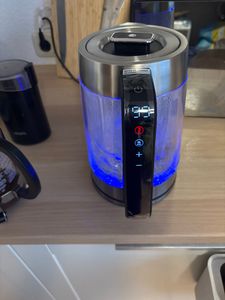 Wasserkocher Glas mit Temperatureinstellung und Teesieb,  3000 W, Schnellkoch, einstellbare Temperatur 0 °C- 100 °C, LED‑Farbring, BPA‑frei Kunden-Foto 1