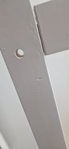 Merax Etagenbett 90x200cm mit Schreibtisch, Jugendbett mit Treppe und Schubladen, Kinderbett aus Massivholz mit Stauraum, Sternenmotiv Weiß Kunden-Foto 3