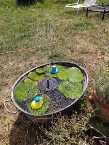 Solar Springbrunnen, Wasserspiel Springbrunnen, Solar Pumpe, Solarbrunnen Solar Teichpumpe Outdoor Wasserpumpe Solar Schwimmender Kunden-Foto 1