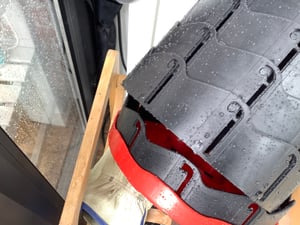 confezione da 2 sgabelli pieghevoli portatili, leggeri ma robusti, con una capacità di carico di 150 kg, sgabello retrattile in plastica, sedia da campeggio - F2OLDYSEAT Foto del cliente 7