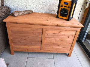 vidaXL Gartentruhe 99x49,5x58,5 cm Massivholz Tanne Kunden-Foto 1