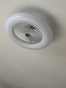 EINFEBEN Deckenventilator Deckenventilatoren mit Beleuchtung 80W Dimmbar Fan Licht deckenlampe Einstellbare Windgeschwindigkeit Lampe lüfter kronleuchter mit Fernbedienung Kunden-Foto 5