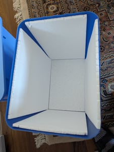 Kühlbox Coolbox Thermobox Picknick Camping 24Liter Warmhaltebox Kunden-Foto 1