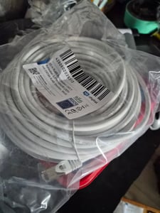 hb-digital 20m Netzwerkkabel CAT 7 Rohkabel LAN Kabel RJ45 S/FTP PiMF LSZH AWG 26 halogenfrei grün Kunden-Foto 1