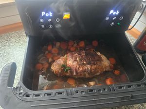 ProfiCook® XXL Heißluftfritteuse | 10L | Öl und Fettfrei | Touch-Display | 2400W Airfryer | 2 Kammern | 10 Programme | 80 - 200°C | PC FR 1313 H Kunden-Foto 2