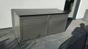 Gartenbox - Kissenbox - Auflagenbox - Truhe mit Deckel 190 L Aufbewahrungsbox Kunden-Foto 1
