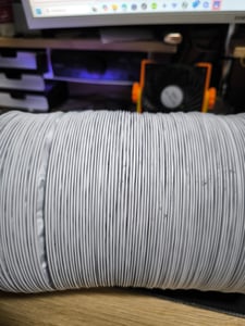 150 mm flexibler Aluminium-PVC-Abluftschlauch, 6 m lang - Lüftungsrohr für Abluftventilatoren, Klimaanlagen, Wäschetrockner (ø150 mm 6 m, Weiß) Kunden-Foto 2