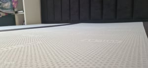 TRADA Boxspringbett 160x200 Palermo mit Bettkästen mit Matratze mit Topper Komplett-Set Polsterbett Bonell H3 Beige Kunden-Foto 33