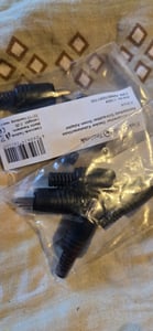 DIN Lautsprecherstecker 2 pol. Audio Boxen Schraubanschluss Knickschutz 2,2 mm[1x Stecker] Kunden-Foto 1