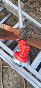 7 Zahn Winkelgetriebe Getriebe für Motorsense Freischneider mit 26mm Rohr Kunden-Foto 8