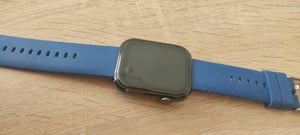 Neue P45 Smartwatch, 1,8 Zoll Bluetooth Anruf Smartwatch, mit Telefonfunktion, Fitnessuhr Tracker mit Schlafmonitor Pulsuhr 120+ Sportmodi Sportuhr Fitness Uhr Armbanduhr für Android ios Blau Kunden-Foto 1