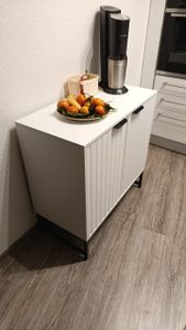 Armadio per scarpe Merax, grande, alto, con ante e ripiani, scaffale per scarpe con spazio di stoccaggio, mobiletto per l'ingresso, mobile contenitore, bianco Foto del cliente 1