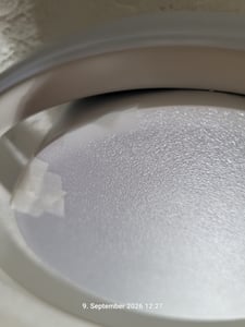 LED Deckenleuchte, Runde Deckenleuchte 32W 2500lm, Moderne Deckenleuchte für Flur Schlafzimmer Küche Wohnzimmer, Kaltweiß 6000K, Länge 28cm Kunden-Foto 2