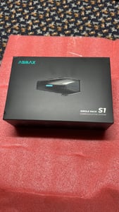 ASMAX S1 Motorrad-Bluetooth-Gegensprechanlage für 8 Fahrer, Bluetooth 5.4, wasserdicht nach IPX7, FM-Radio, USB-C-Schnellladefunktion, 1 Stück S1 Kunden-Foto 1