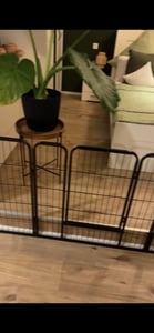 Yaheetech 16-teilig Welpenlaufstall Freigehege Welpenzaun, 2 Türen, 60 cm H Kunden-Foto 12