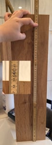 STIV Möbel | Wandregal Wotan Eiche 40 cm | Regalbrett mit unsichtbarer Montage | Hängeregal für Bücher Deko Küche Büro Kunden-Foto 1