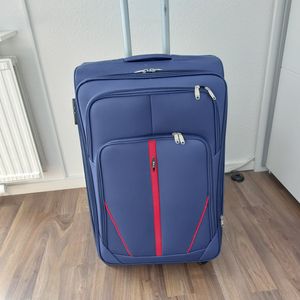 RGL S-020 XXL Kufr Látkový kufr 4 kolečka Rozšiřitelný Velikost: XXL Barva: tmavě modrá Fotografie od zákazníka č. 1