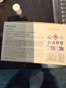 Widian Eau De Parfum Spray London Sapphire Collection 100 ml Kunden-Foto 1