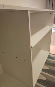 Commode met verschoningstafel, babycommode van hout met verschoningselement, 3 lades, 1 deur, 100 cm hoog, wit. Afmetingen verschoningstafel: 113 x 100 cm Klantenfoto 4